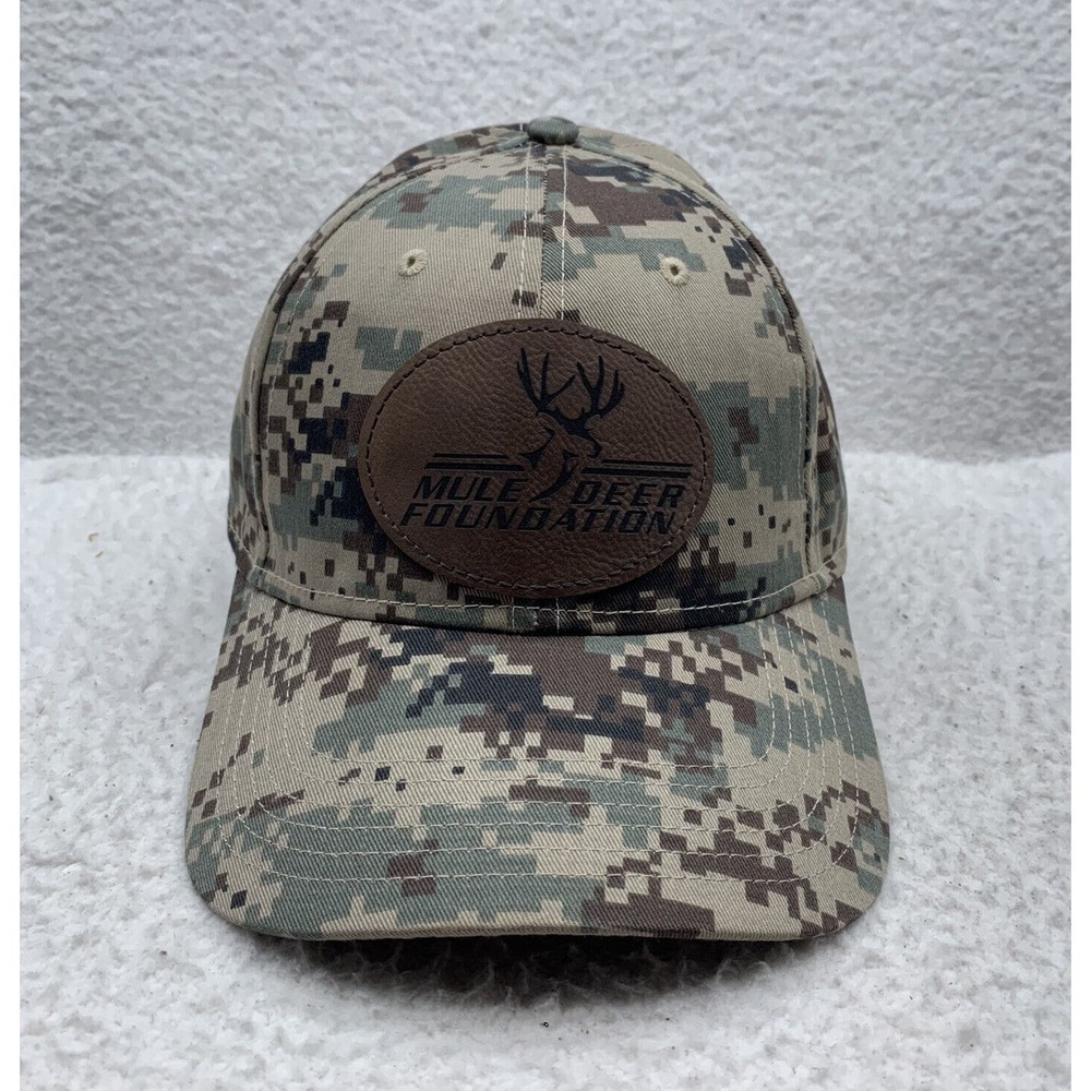 Otto Camo Baseball Hat Mens Mule Deer Foundation Patch Hook Loop BDU Digital Dad